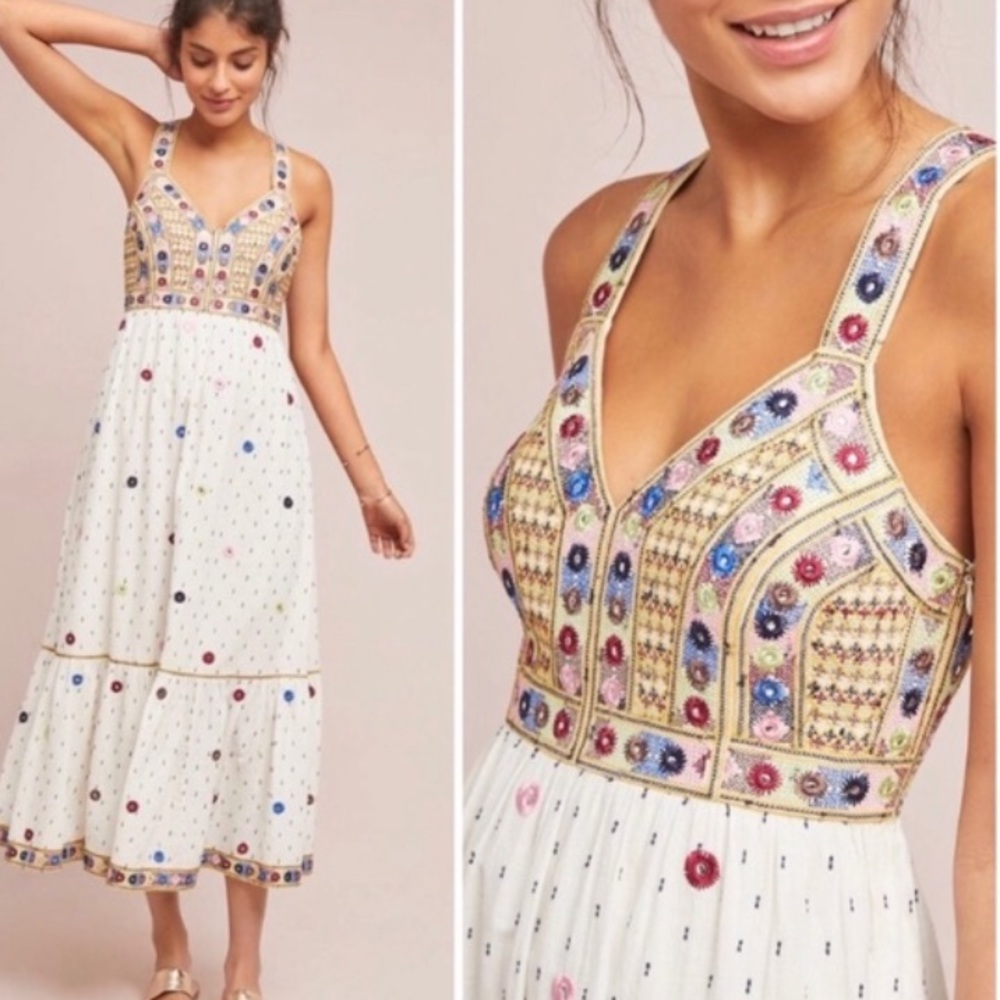 Anthro Payal Pratap Norah Bohemian dress